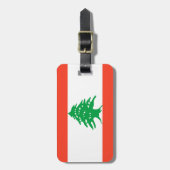 Flag Libanon Easy ID Personal Gepäckanhänger (Vorderseite vertikal)