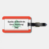 Flag Libanon Easy ID Personal Gepäckanhänger (Rückseite horizontal)