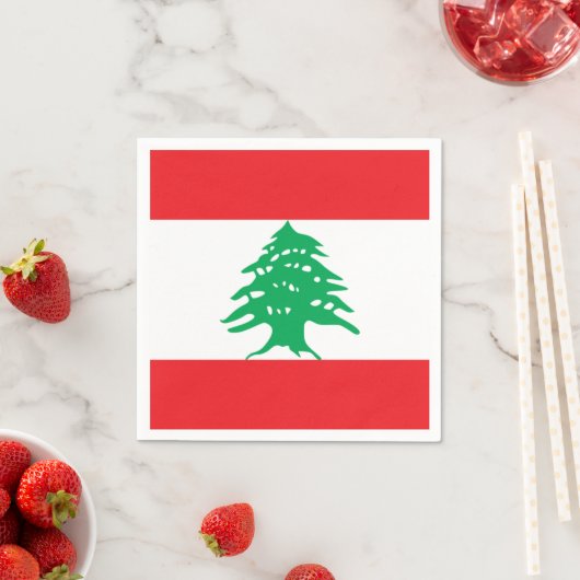 Flag Libanon Papier Napkins Serviette (Beispiel)