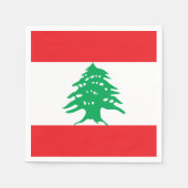 Flag Libanon Papier Napkins Serviette (Vorderseite)