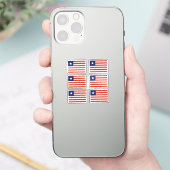 Flag Liberia Collection Packung mit 6 Aufkleber (Telefon)