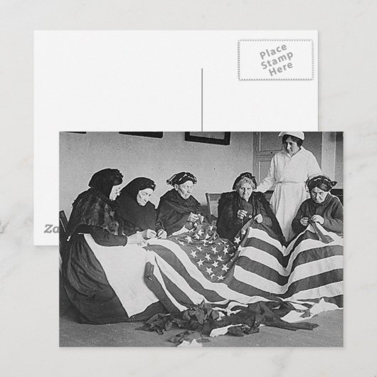 Flag machen postkarte (Vorne/Hinten)