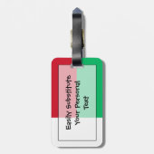 Flag Madagaskar Easy ID Personal Gepäckanhänger (Rückseite vertikal)