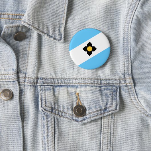 Flag Madison, Wisconsin Pinback Button (Beispiel)