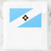 Flag Madison, Wisconsin-rechteckige Aufkleber (Tasche)