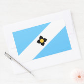 Flag Madison, Wisconsin-rechteckige Aufkleber (Umschlag)