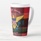 Flag Madras Pattern St. Croix Jungfrau Milchtasse (Rechte Ecke)