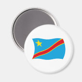 Flag Magnet der Demokratischen Republik Kongo (Vorderseite/Rückseite)