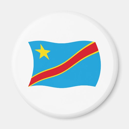Flag Magnet der Demokratischen Republik Kongo (Vorne)