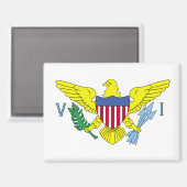 Flag-Magnet der Jungfrauen Magnet (Vorderseite/Rückseite)