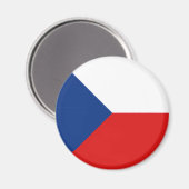 Flag Magnet der Tschechien (Vorderseite/Rückseite)