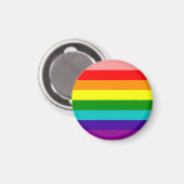 Flag-Magnet des ersten Rainbow-Gay Pride Magnet (Vorderseite/Rückseite)