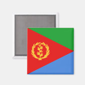 Flag Magnet Eritrea (Vorderseite/Rückseite)