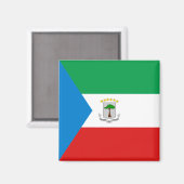 Flag-Magnet für äquatoriale Guinea Magnet (Vorderseite/Rückseite)