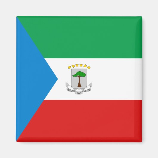Flag-Magnet für äquatoriale Guinea Magnet (Vorne)