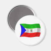 Flag-Magnet für äquatoriale Guinea Magnet (Vorderseite/Rückseite)