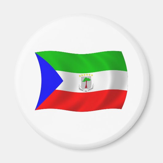 Flag-Magnet für äquatoriale Guinea Magnet (Vorne)