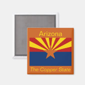 Flag Magnet für Arizona (Vorderseite/Rückseite)
