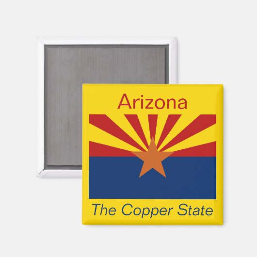 Flag Magnet für Arizona (Vorderseite/Rückseite)