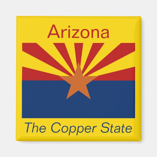 Flag Magnet für Arizona (Vorne)