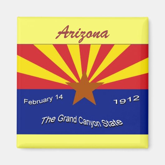 Flag Magnet für Arizona (Vorne)