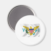 Flag Magnet für die Jungfrau in den USA (Vorderseite/Rückseite)