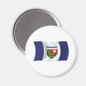 Flag Magnet für die Nordwestgebiete (Vorderseite/Rückseite)