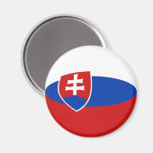 Flag Magnet für die Slowakei (Vorderseite/Rückseite)