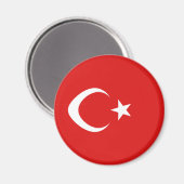 Flag Magnet für die Türkei (Vorderseite/Rückseite)