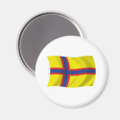Flag-Magnet für Ingriechische Finnen Magnet (Vorderseite/Rückseite)