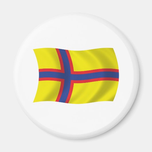 Flag-Magnet für Ingriechische Finnen Magnet (Vorne)