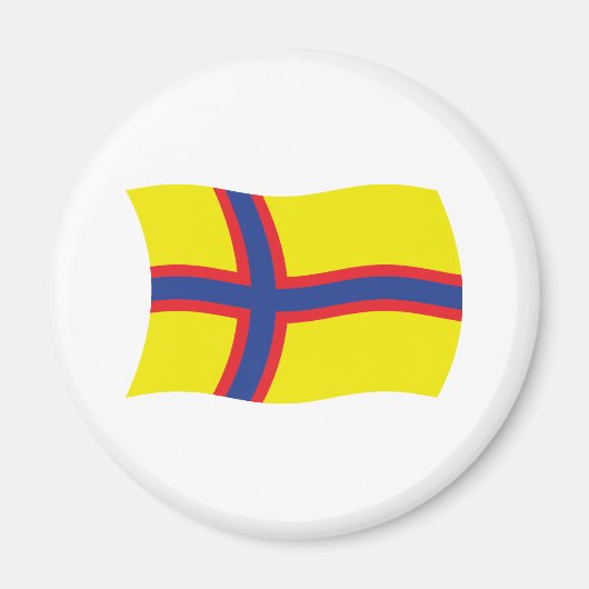 Flag-Magnet für Ingriechische Finnen Magnet (Vorne)