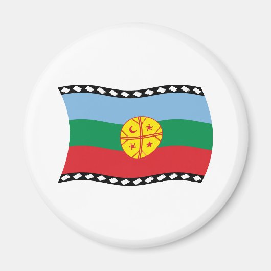 Flag Magnet für Mapuches (Vorne)