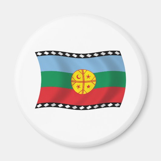 Flag Magnet für Mapuches (Vorne)