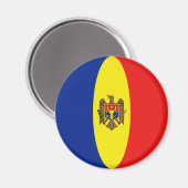Flag Magnet für Moldawien (Vorderseite/Rückseite)