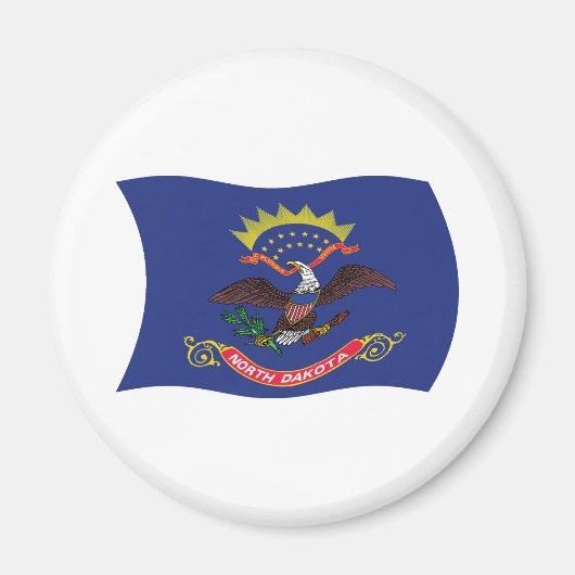 Flag Magnet für Nord-Dakota (Vorne)