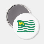 Flag-Magnet für ökologische Bewegung Magnet (Vorderseite/Rückseite)