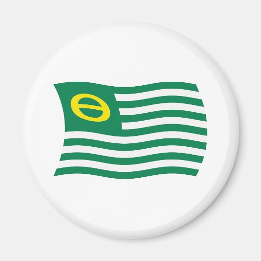 Flag-Magnet für ökologische Bewegung Magnet (Vorne)