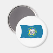 Flag Magnet für Süddakota (Vorderseite/Rückseite)