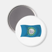 Flag Magnet für Süddakota (Vorderseite/Rückseite)
