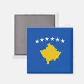 Flag Magnet Kosovo (Vorderseite/Rückseite)