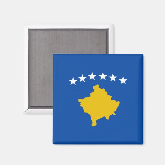 Flag Magnet Kosovo (Vorderseite/Rückseite)