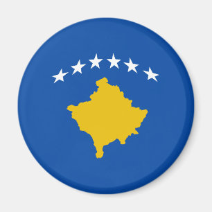 Flag Magnet Kosovo Fisheye