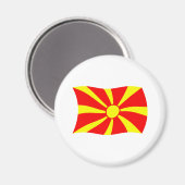 Flag Magnet Mazedonien (Vorderseite/Rückseite)