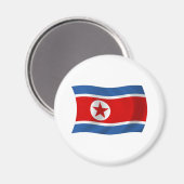 Flag Magnet Nordkorea (Vorderseite/Rückseite)