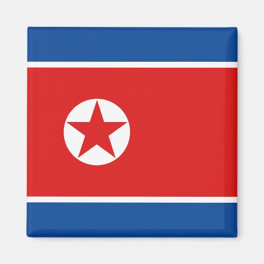 Flag Magnet Nordkorea (Vorne)