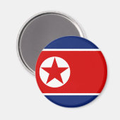 Flag Magnet Nordkorea (Vorderseite/Rückseite)