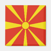 Flag Magnet Nordmakedonien (Vorne)