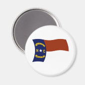 Flag Magnet North Carolina (Vorderseite/Rückseite)