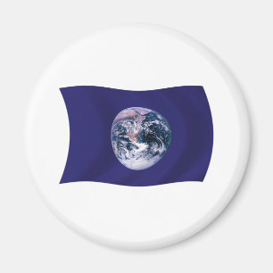 Flag Magnet Planet Erde